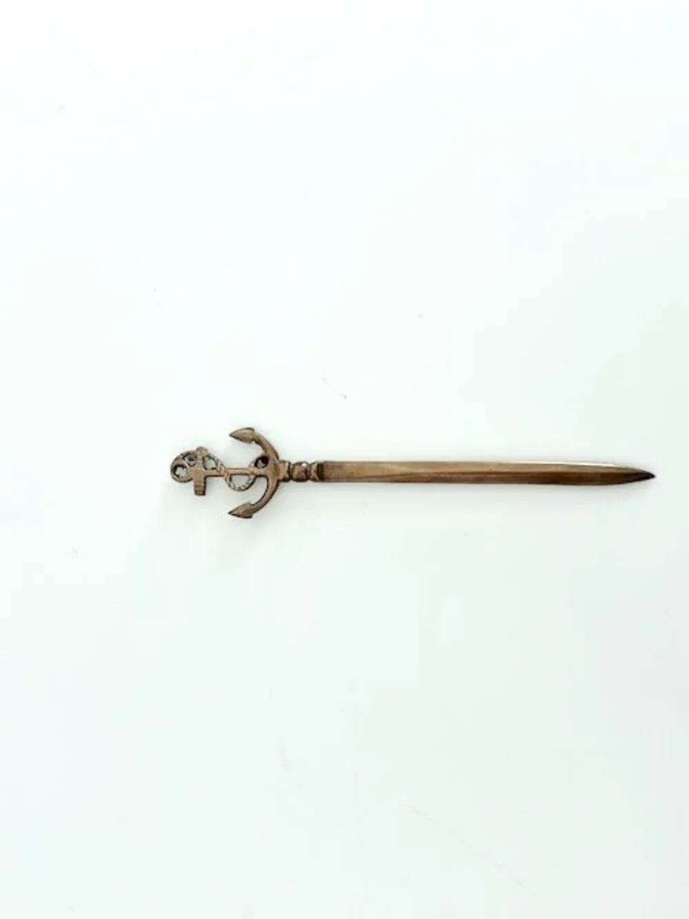 BRASS NAUTICAL ANCHOR LETTER OPENER